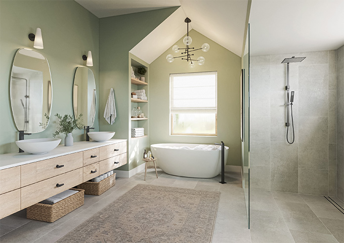 Pesaro Stripe Voile, White - Twist&Fit Roman Blind - Image 6